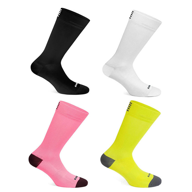 Mesh Sports Quarter Compression Socks(4 Pairs) - Multicolor - EU39-46(US6-12) - image 0