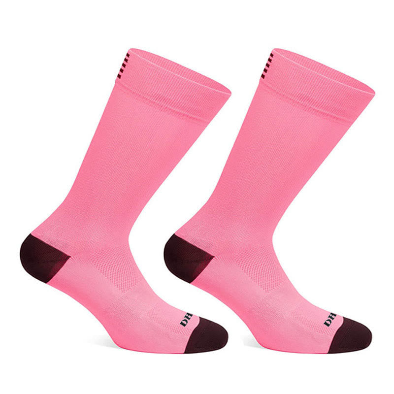 Mesh Sports Quarter Compression Socks(4 Pairs) - Pink - EU39-46(US6-12) - image 7