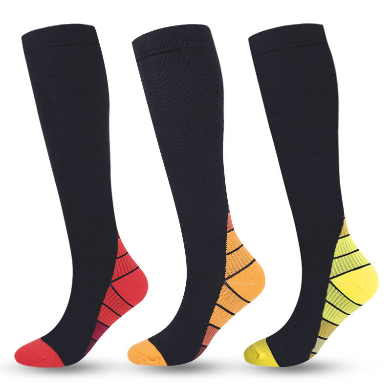 Cycling Knee High Compression Socks(4 Pairs) - image 1