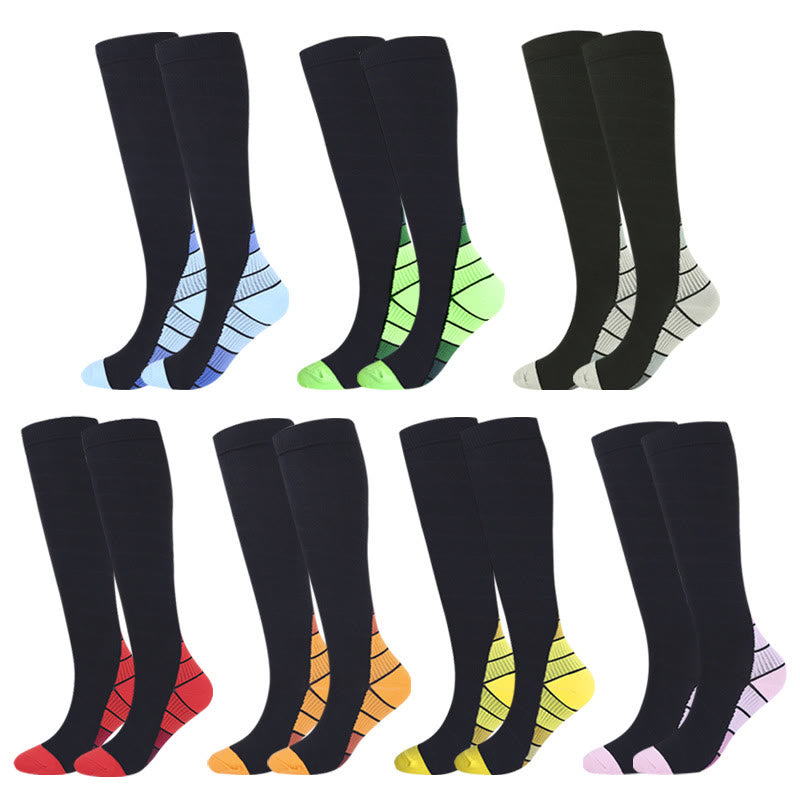 Cycling Knee High Compression Socks(4 Pairs) - image 0