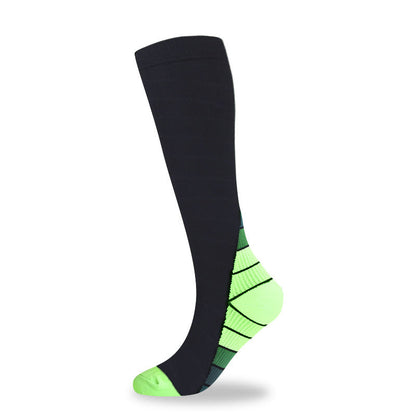 Cycling Knee High Compression Socks(4 Pairs) - Green - S/M - image 7