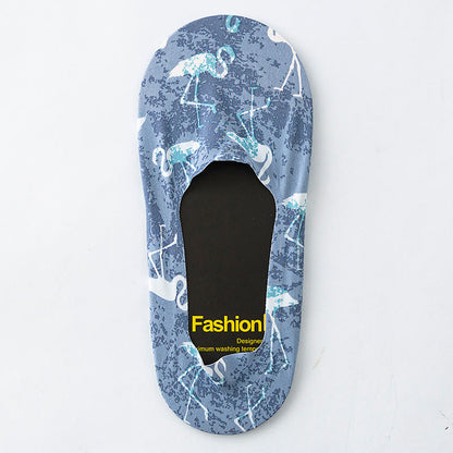 Animal Print No Show Socks(5 Pairs) - image 5