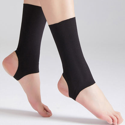 Plus Size Solid Color Sport Ankle Braces(2 Pairs) - Black - L - image 1
