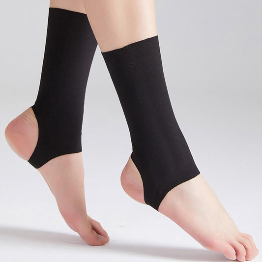 Plus Size Solid Color Sport Ankle Braces(2 Pairs) - Black - L - image 1