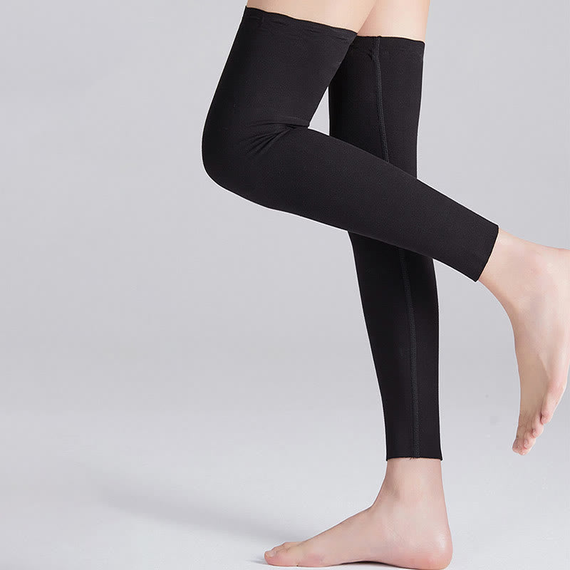 Bundle Modal Solid Color Thigh High + Calf Compression Sleeves - image 2