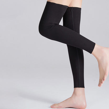 Bundle Modal Solid Color Thigh High + Calf Compression Sleeves - image 2