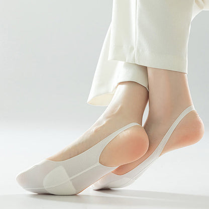 Solid Color Padded Half No Show Socks(8 Pairs) - image 7