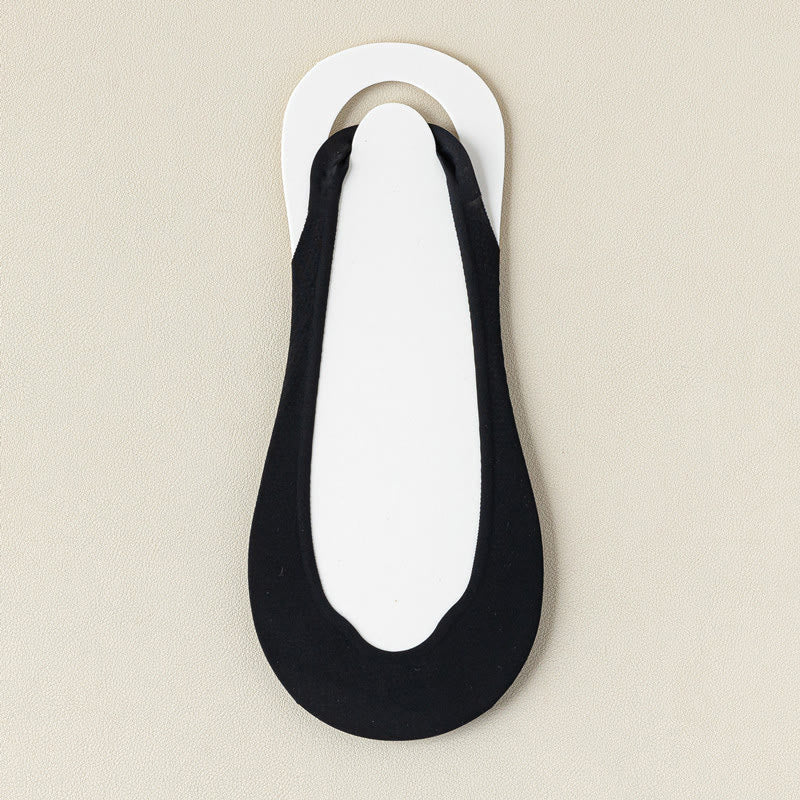 Summer Padded Half No Show Socks(6 Pairs) - Black - EU37-40(US4-7) - image 10