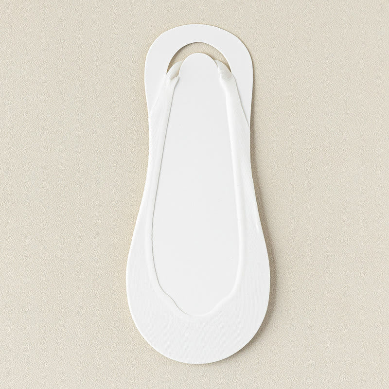 Summer Padded Half No Show Socks(6 Pairs) - White - EU37-40(US4-7) - image 12