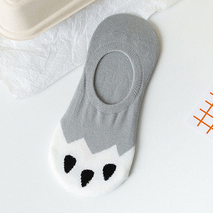 Cat Footprints No Show Socks(5 Pairs) - image 12