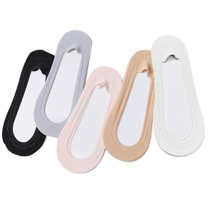 Mesh Non Slip No Show Socks(10 Pairs) - Pink - EU37-40(US4-7) - image 8