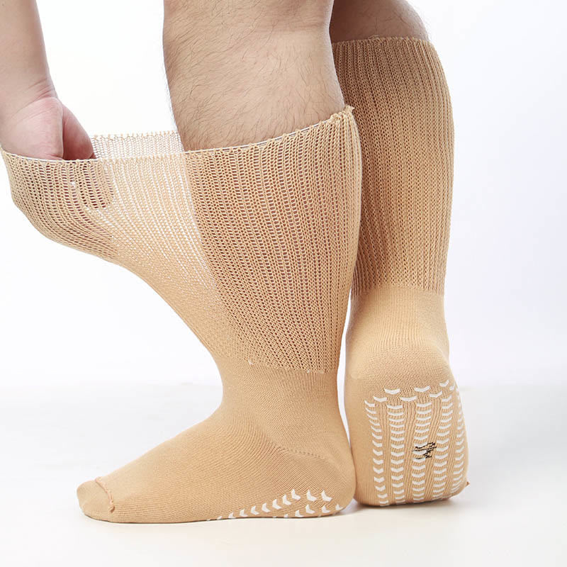 Plus Size Anti Slip Knee High Diabetic Socks(2 Pairs)