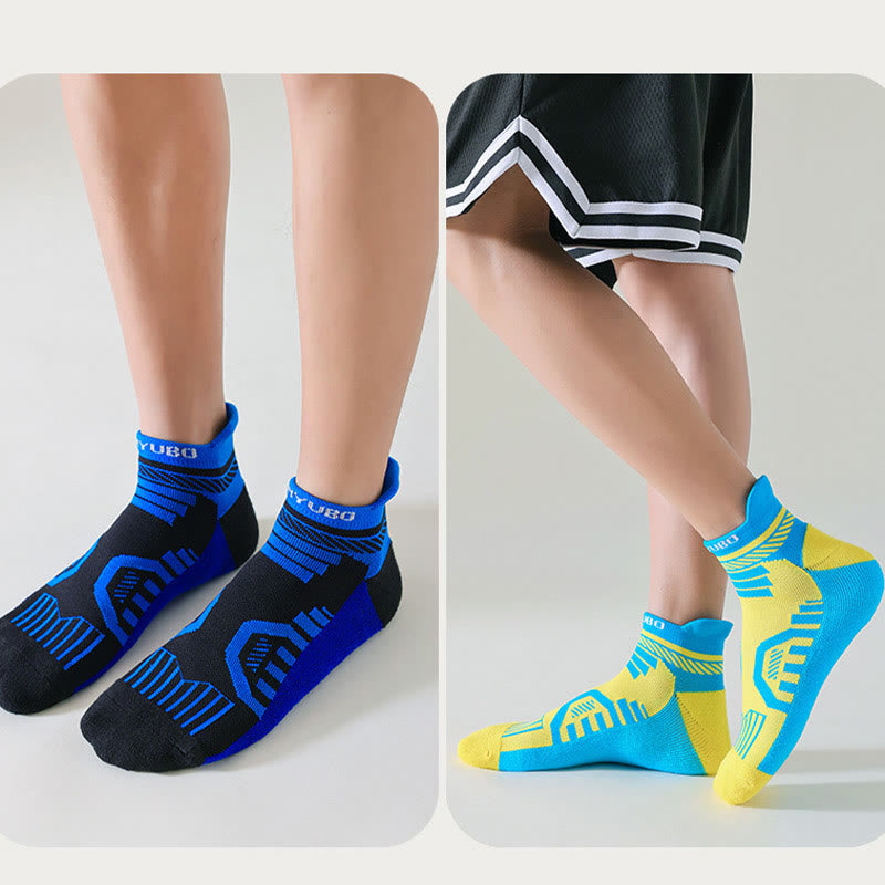 Plus Size Ethickened Bright Colors Ankle Compression Socks(5 Pairs) - image 3