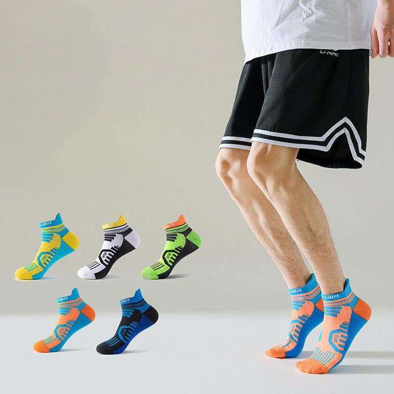 Plus Size Ethickened Bright Colors Ankle Compression Socks(5 Pairs) - image 0