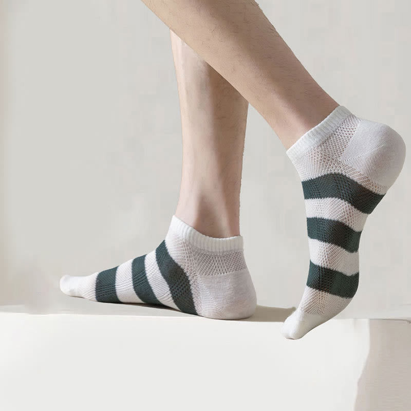 Wide Stripes Ankle Socks(10 Pairs) - image 6
