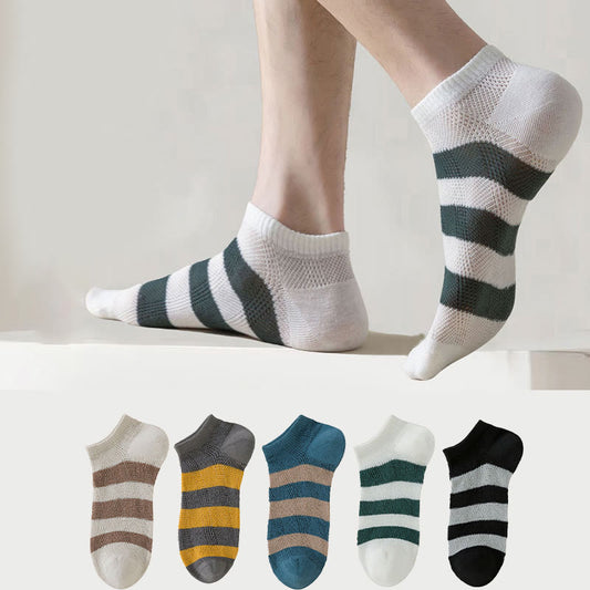 Wide Stripes Ankle Socks(10 Pairs) - image 0