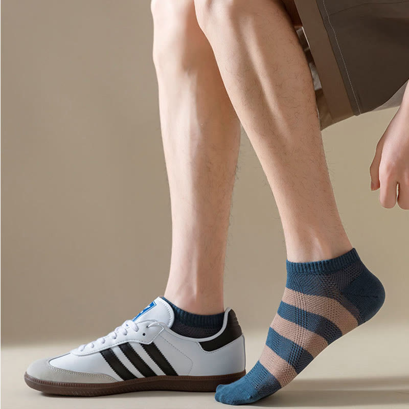 Wide Stripes Ankle Socks(10 Pairs) - image 8