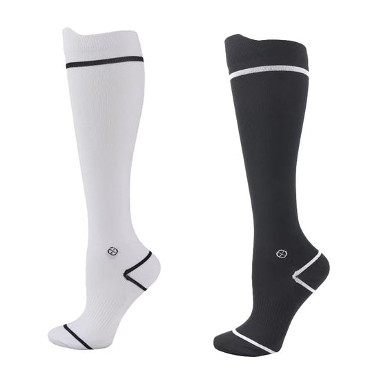 Plus Size Running Compression Socks(4 Pairs) - Multicolor*2 - EU37-39(US4-6) - image 0