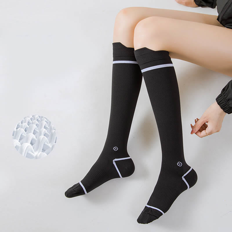 Plus Size Running Compression Socks(4 Pairs) - image 3