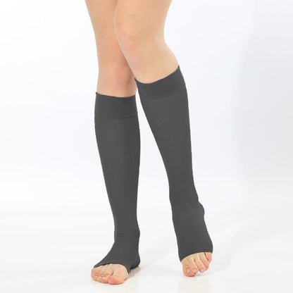 Plus Size Sheer Open Toe Compression Socks - image 7
