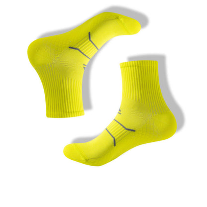 Plus Size Quarter Compression Socks(7 Pairs) - Yellow - EU39-44(US6-10) - image 9
