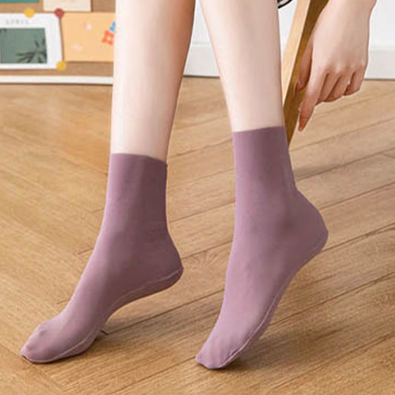 Ice Silk Quarter Socks(8 Pairs) - image 1