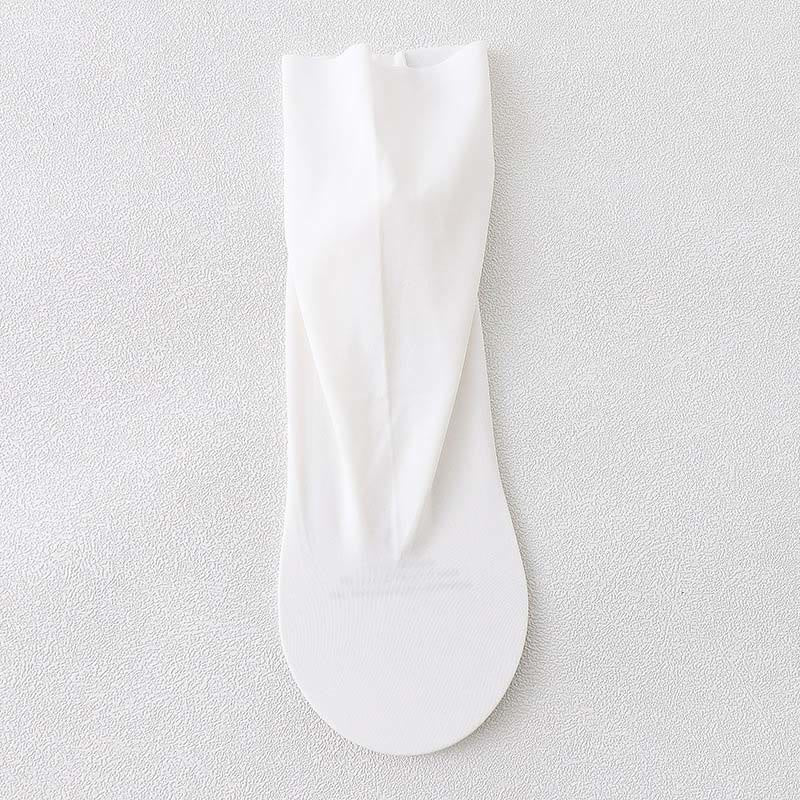 Ice Silk Quarter Socks(8 Pairs) - White - EU37-40(US4-7) - image 14