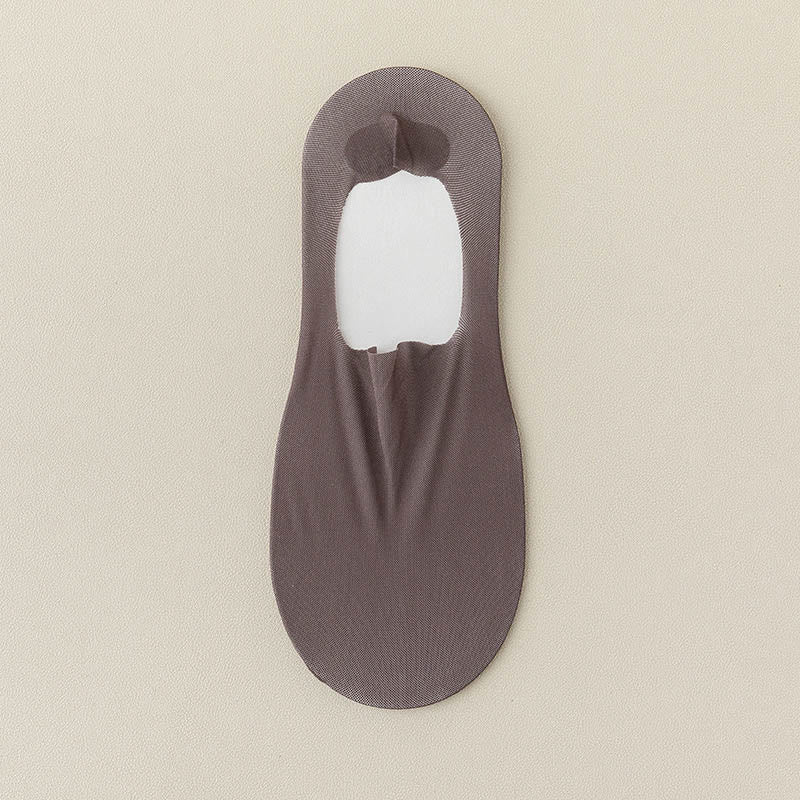 Ice Silk No Show Socks(7 Pairs) - Dark Grey - EU39-46(US6-12) - image 16