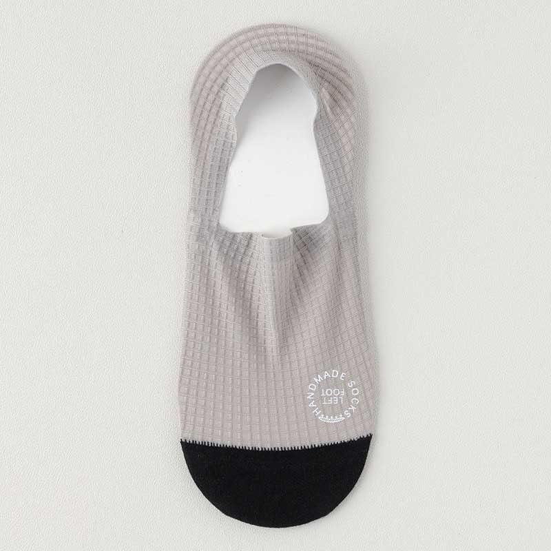 Waffle Ice Silk No Show Socks(6 Pairs) - Light Gray - EU38-44(US5-10) - image 11