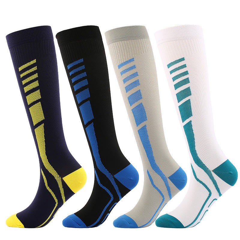New Style Compression Socks(4 Pairs) - Multicolor - S/M - image 0