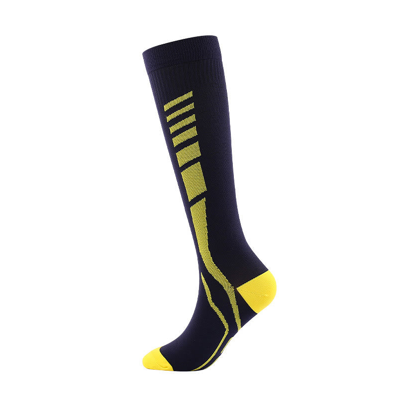 New Style Compression Socks(4 Pairs) - Yellow - S/M - image 4