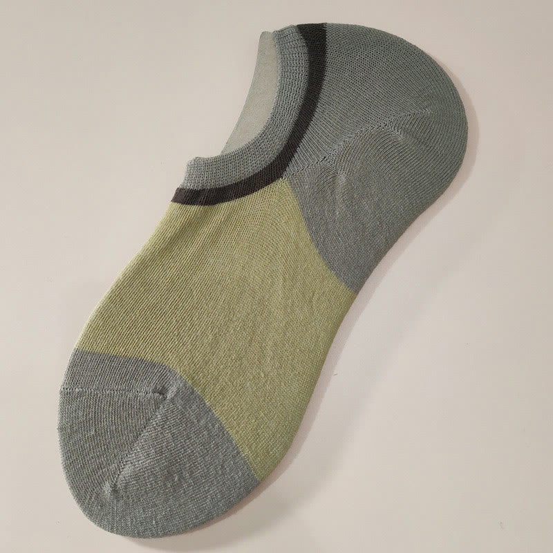 Color Matching No Show Socks(7 Pairs) - Yellow - EU39-45(US6-11) - image 2