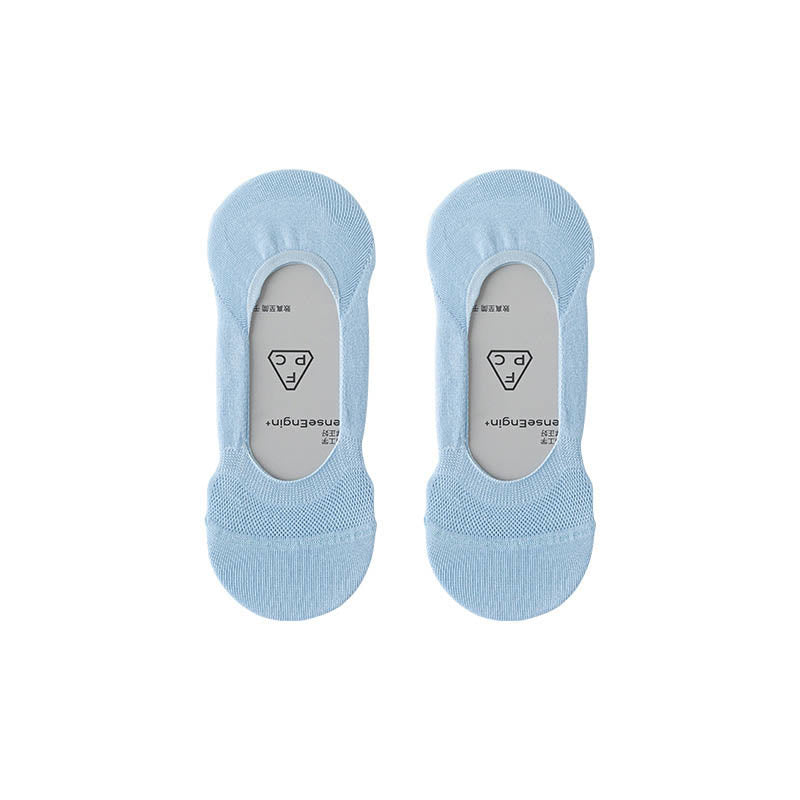 Summer Ice Silk No Show Socks(6 Pairs) - Light Blue - EU37-40(US4-7) - image 10