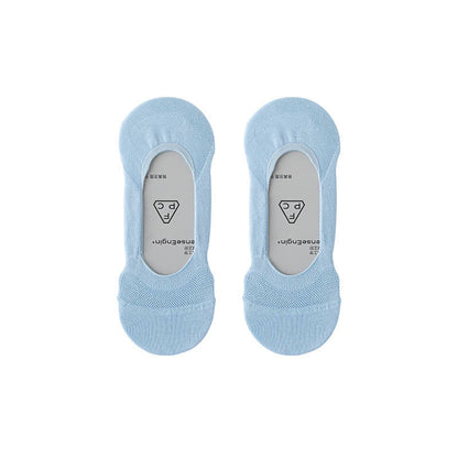 Summer Ice Silk No Show Socks(6 Pairs) - Light Blue - EU37-40(US4-7) - image 10