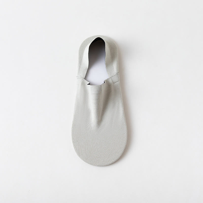 Breathable Soft No Show Socks(5 Pairs) - Light Gray - EU37-40(US4-7) - image 6