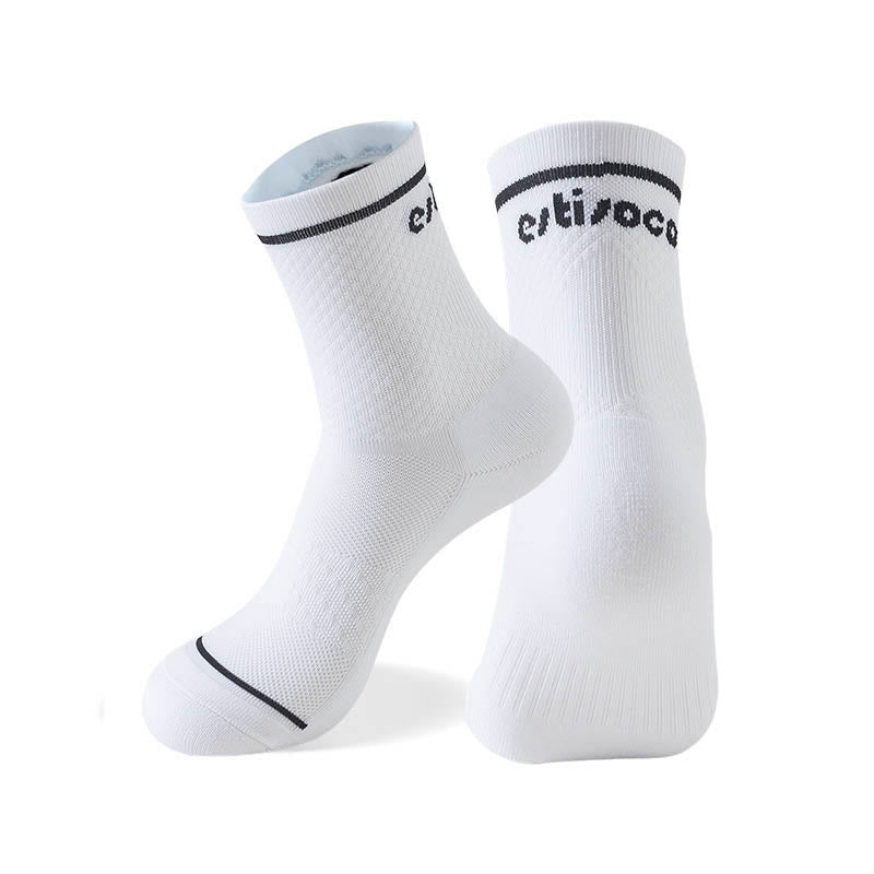 Plus Size Sport Quarter Compression Socks(7 Pairs) - White - EU40-44(US7-10) - image 11