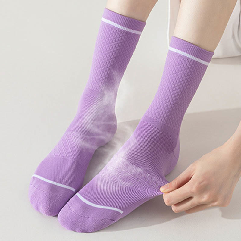 Plus Size Sport Quarter Compression Socks(7 Pairs) - image 2
