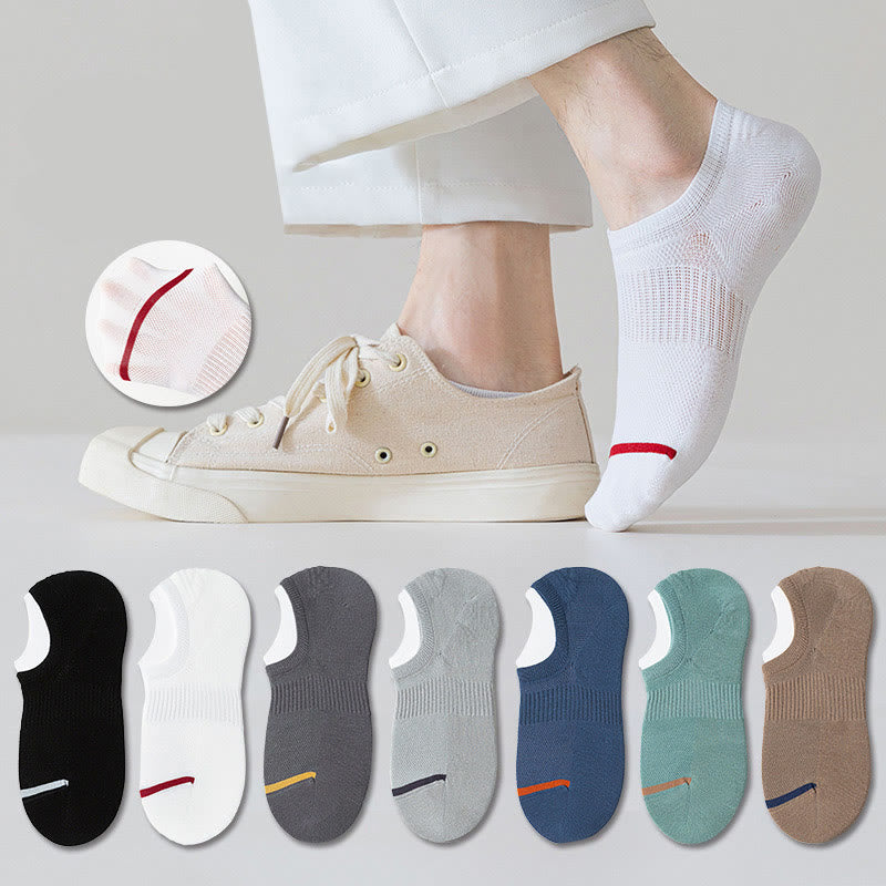 Summer Mesh No Show Socks(7 Pairs) - Multicolor - EU39-44(US6-10) - image 0