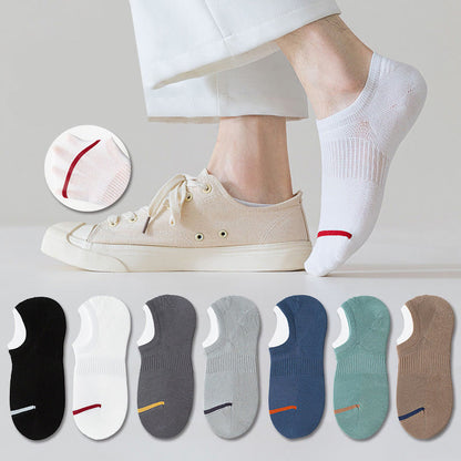 Summer Mesh No Show Socks(7 Pairs) - Multicolor - EU39-44(US6-10) - image 0
