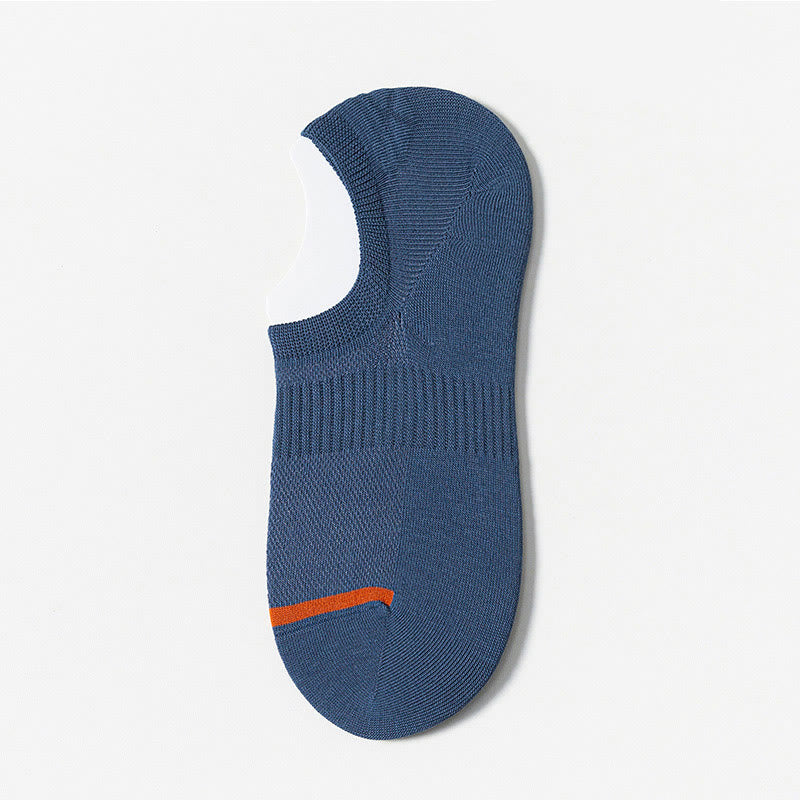 Summer Mesh No Show Socks(7 Pairs) - Blue - EU39-44(US6-10) - image 9