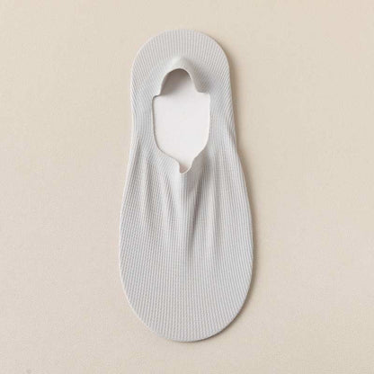 Waffle No Show Socks(4 Pairs) - Light Gray - EU39-44(US6-10) - image 14