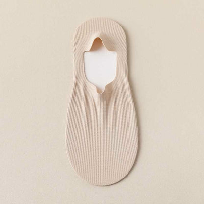 Waffle No Show Socks(4 Pairs) - Khaki - EU39-44(US6-10) - image 10