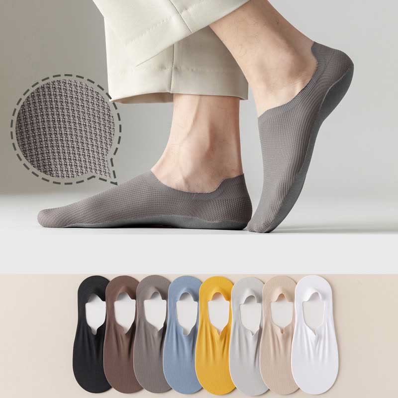 Waffle No Show Socks(4 Pairs) - Multicolor(8 Pairs) - EU39-44(US6-10) - image 0