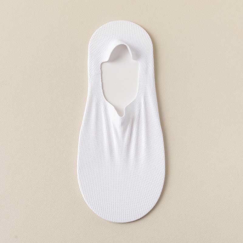 Waffle No Show Socks(4 Pairs) - White - EU39-44(US6-10) - image 12