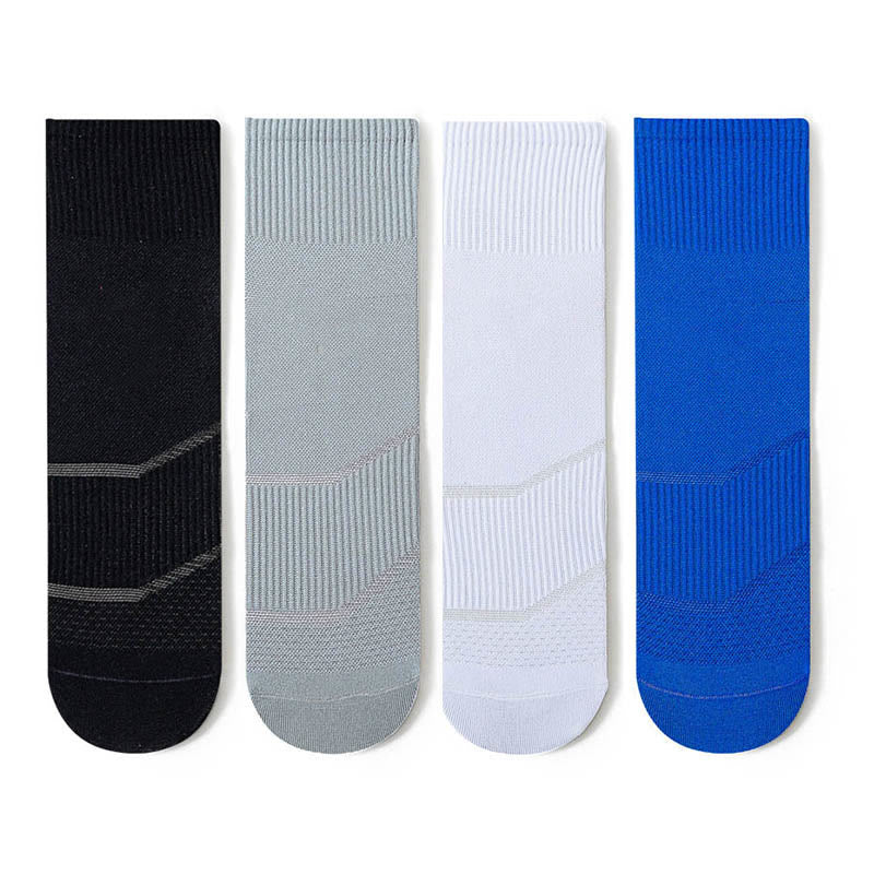 Plus Size Fashion Quarter Compression Socks(4 Pairs) - Multicolor A(4 Pairs) - EU44-50(US10-15) - image 13