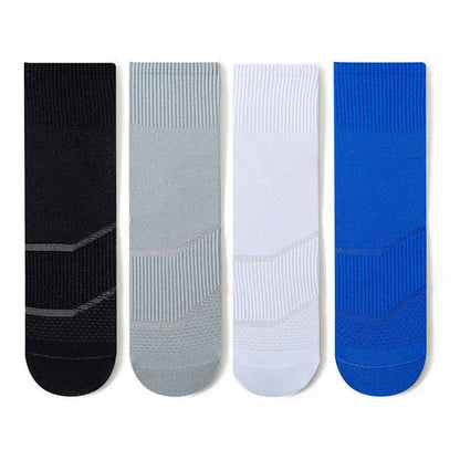 Plus Size Fashion Quarter Compression Socks(4 Pairs) - Multicolor A(4 Pairs) - EU44-50(US10-15) - image 13