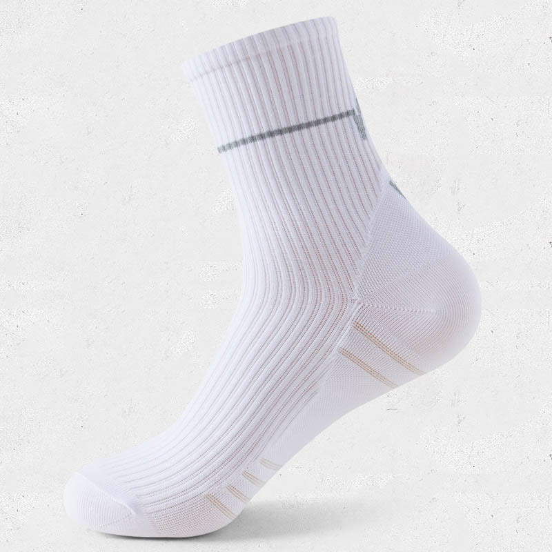 Plus Size Training Quarter Compression Socks(6 Pairs) - White - EU39-44(US6-10) - image 11
