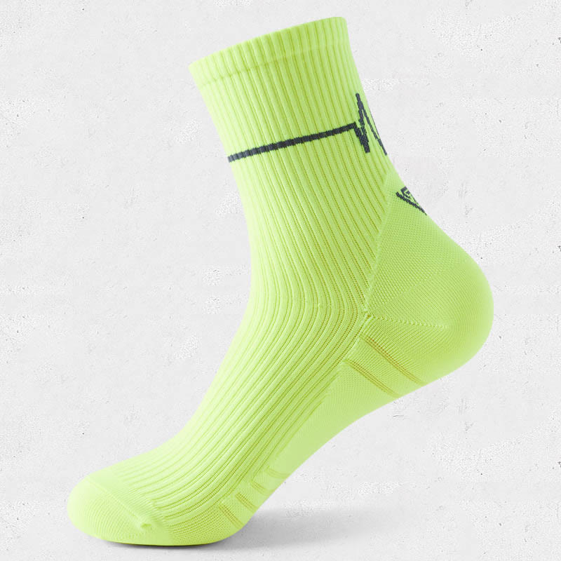 Plus Size Training Quarter Compression Socks(6 Pairs) - Green - EU39-44(US6-10) - image 10