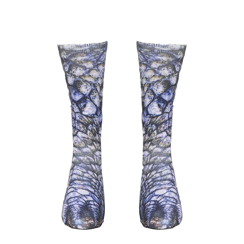 Plus Size 3D Animal Paws Quarter Socks(3 Pairs)