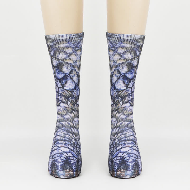Plus Size 3D Animal Paws Quarter Socks(3 Pairs)